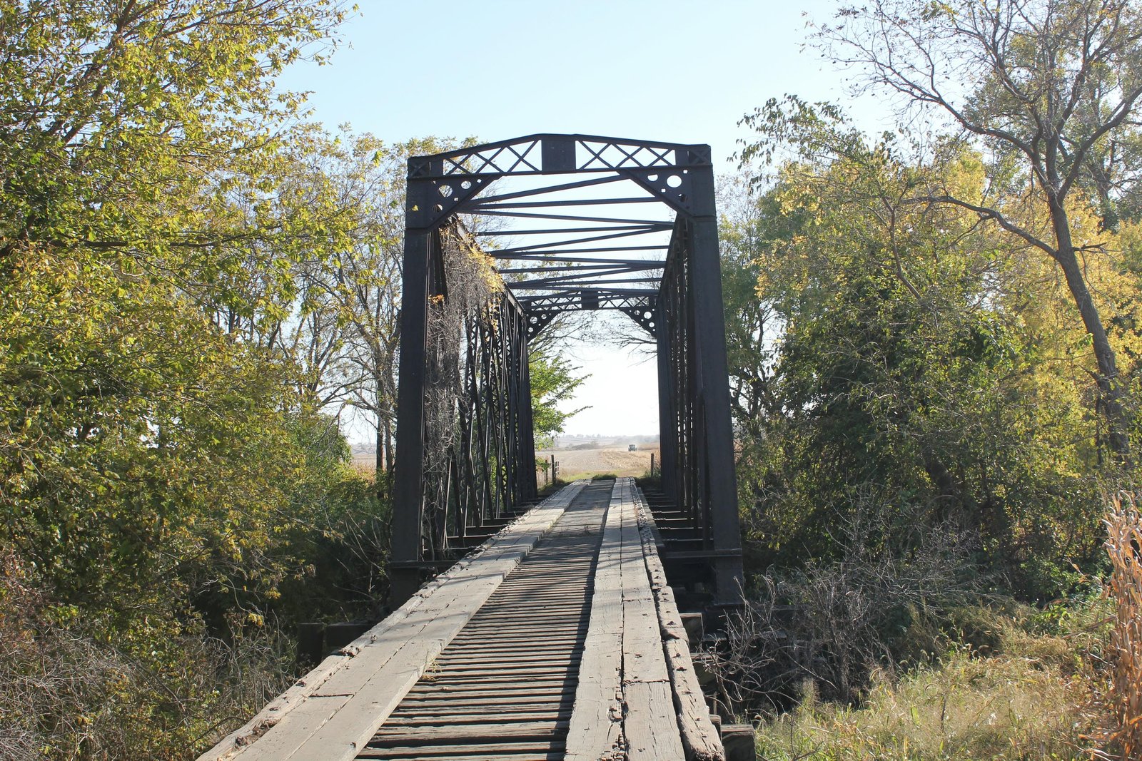 Looking south